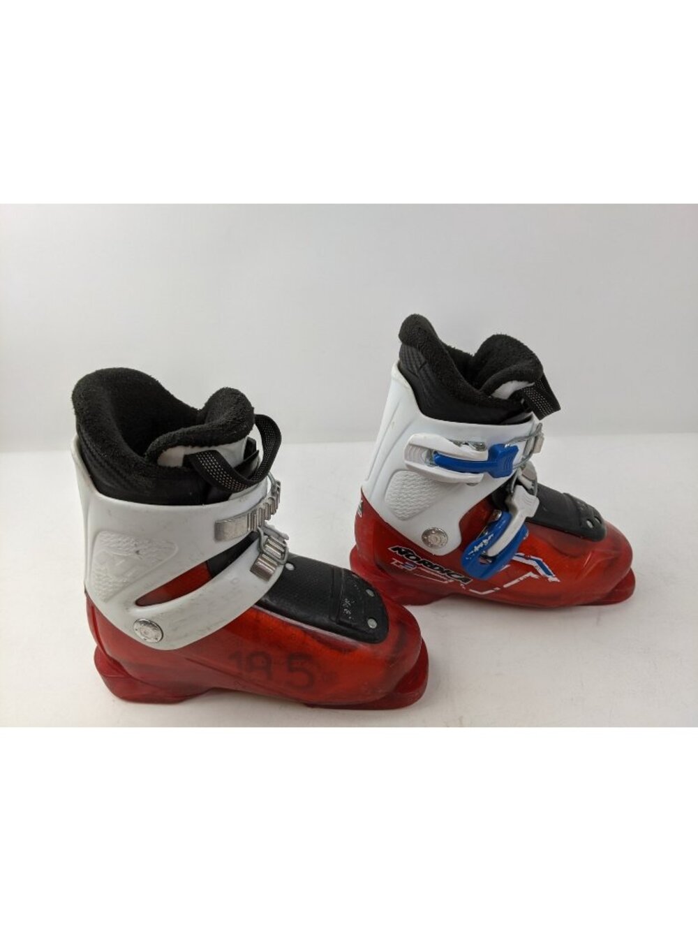 Nordica Firearrow Team 2 Kids Ski Boots 235 mm 180-195 18.5 Red White